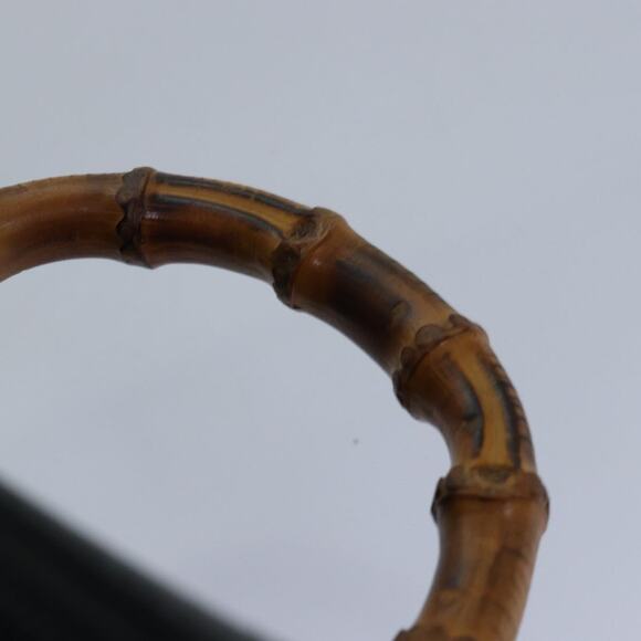 GUCCI Bamboo Vanity Hand Bag Leather Black 013 2122 013 2122 - Picture 8 of 13